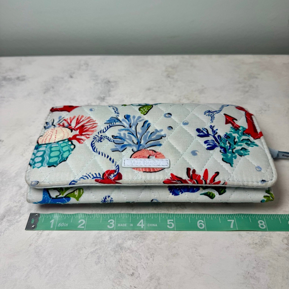 Vera Bradley RFID All In One Crossbody Wristlet Wallet Anchors Aweigh - Picture 6 of 12